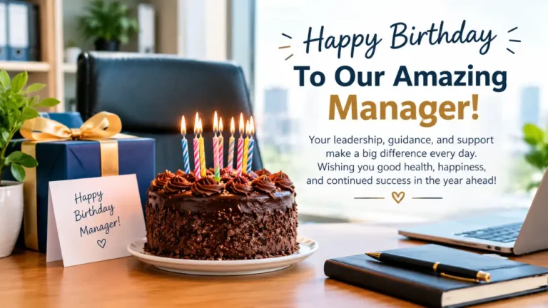 Birthday Messages for Manager