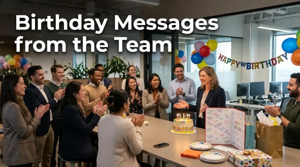 Birthday Messages from the Team