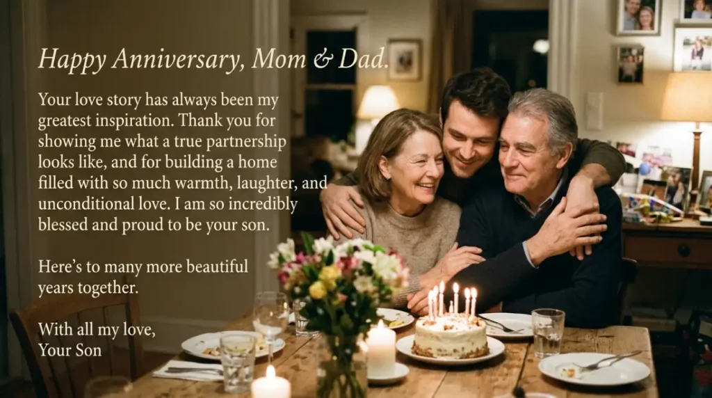 Emotional Anniversary Messages from a Son