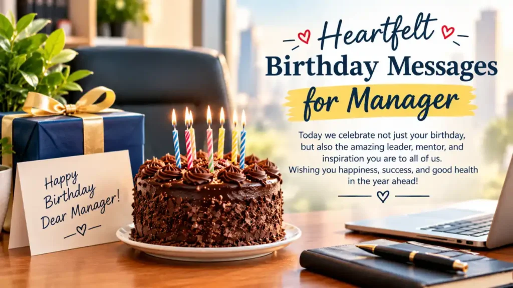 Heartfelt Birthday Messages for Manager