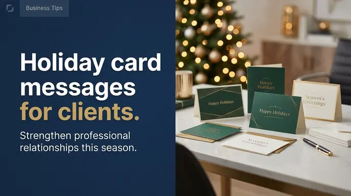 Holiday card messages for clients