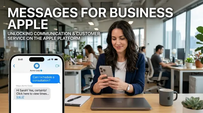 Messages for business apple