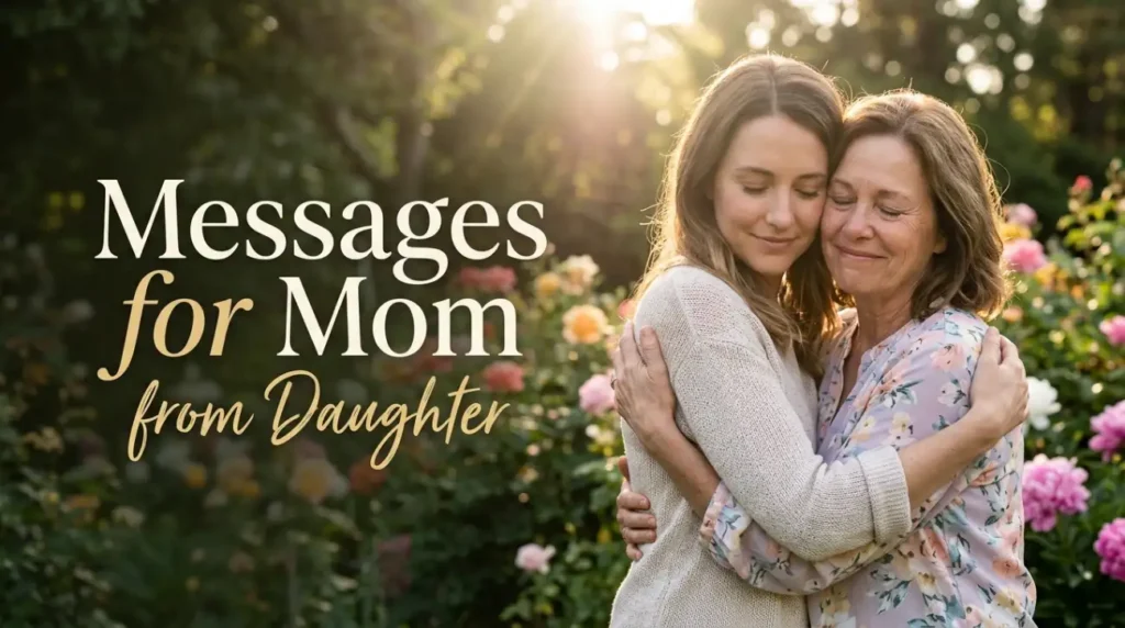 Messages for Mom from Daughter
