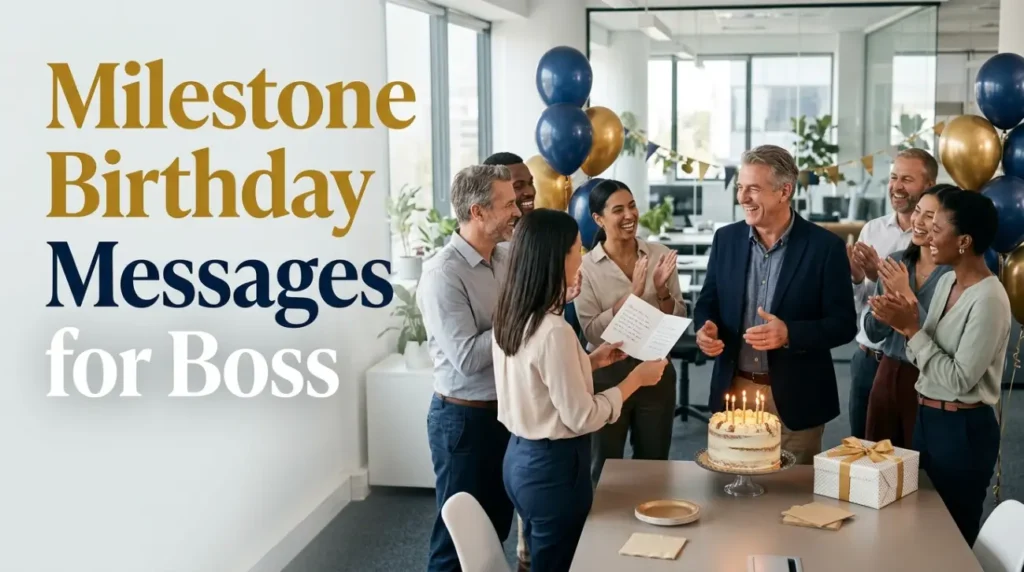Milestone Birthday Messages for Boss