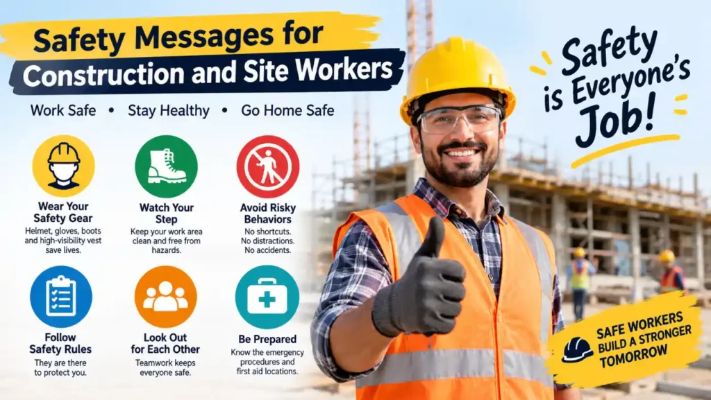 Safety Messages for Construction and Site Workers
