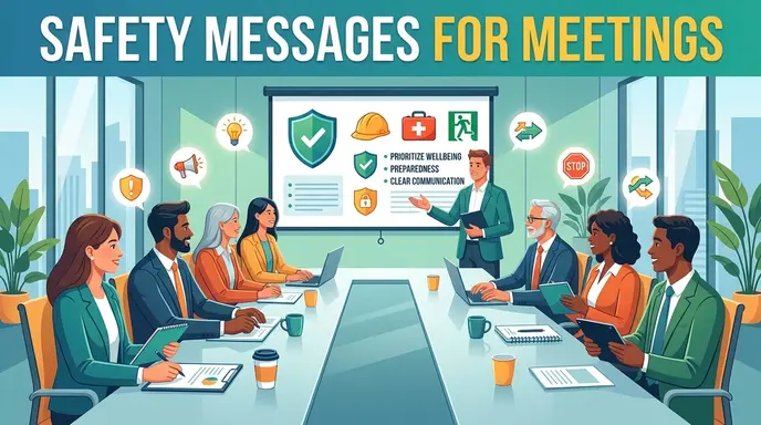 Safety messages for meetings
