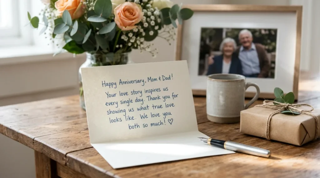 Short and Sweet Anniversary Messages for Parents