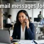 Voicemail messages for work
