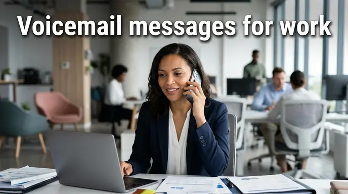 Voicemail messages for work
